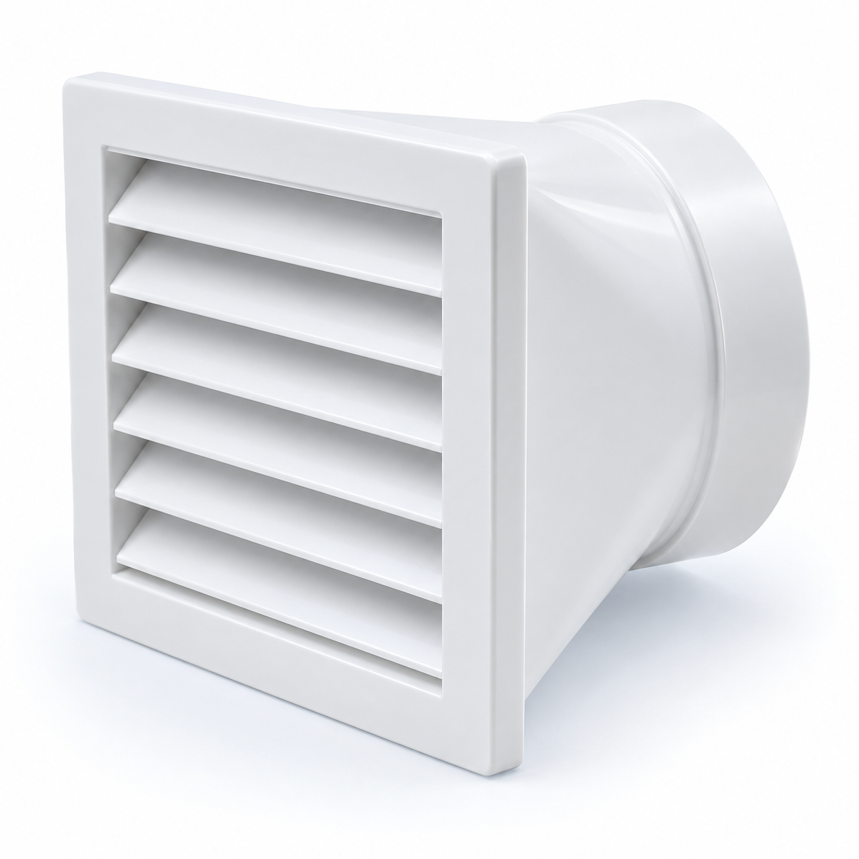 Square-to-Round Air Outlet Adapter clean catalog presentation